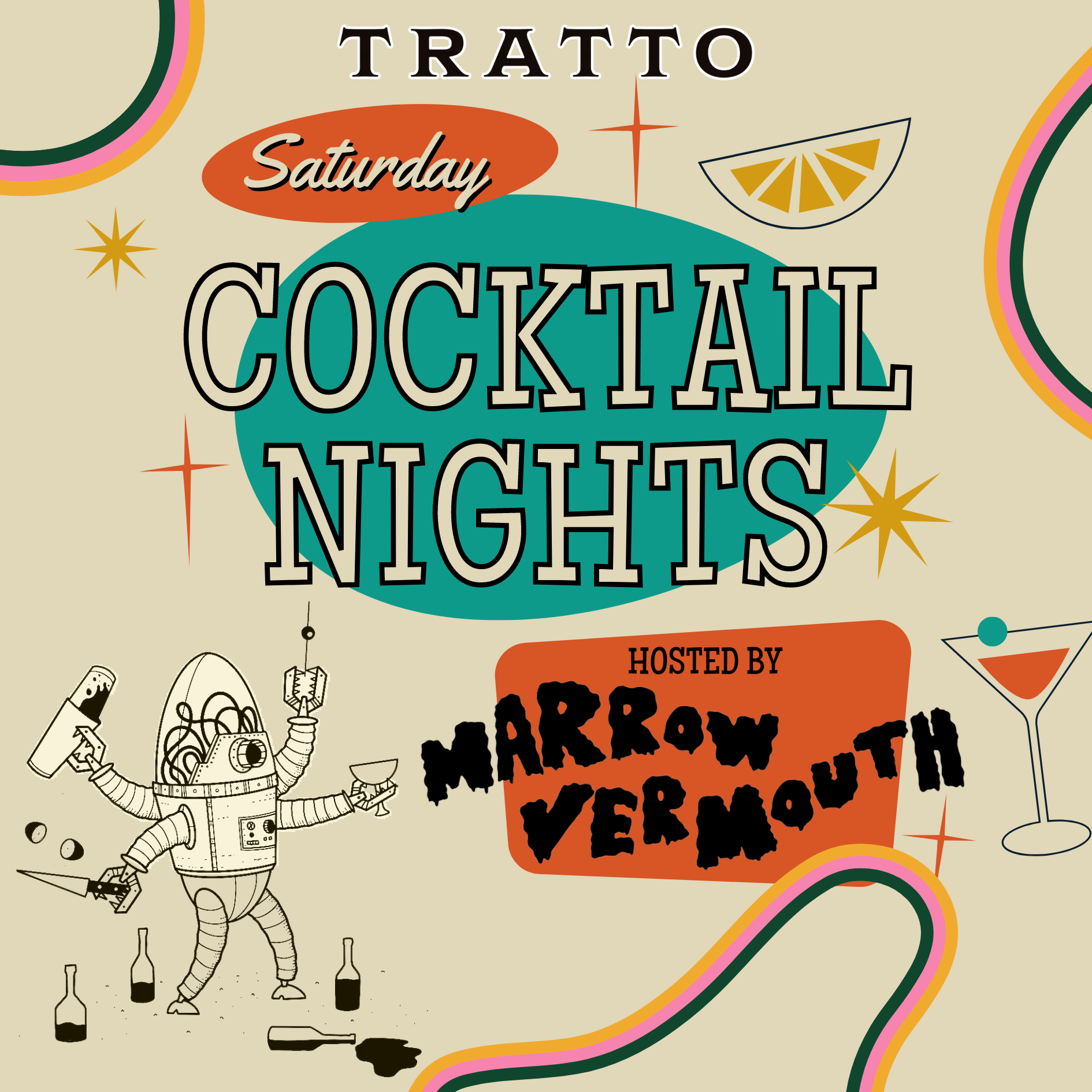 Cocktail Night - Saturdays - Marrow Vermouth