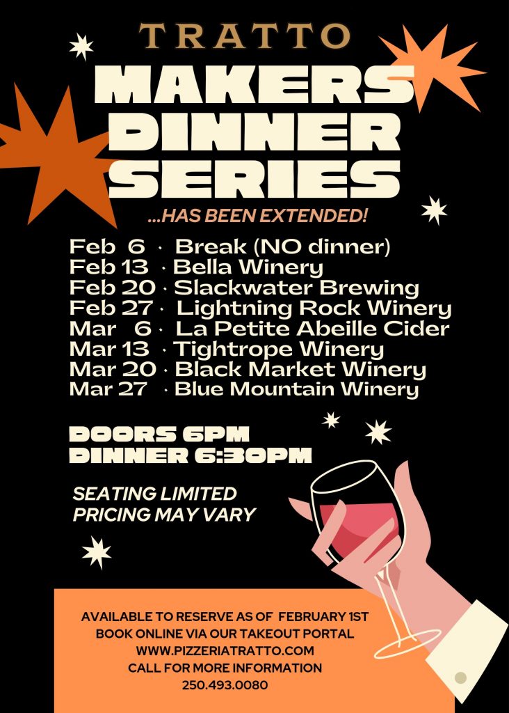 Makers Dinner Series has been extended!